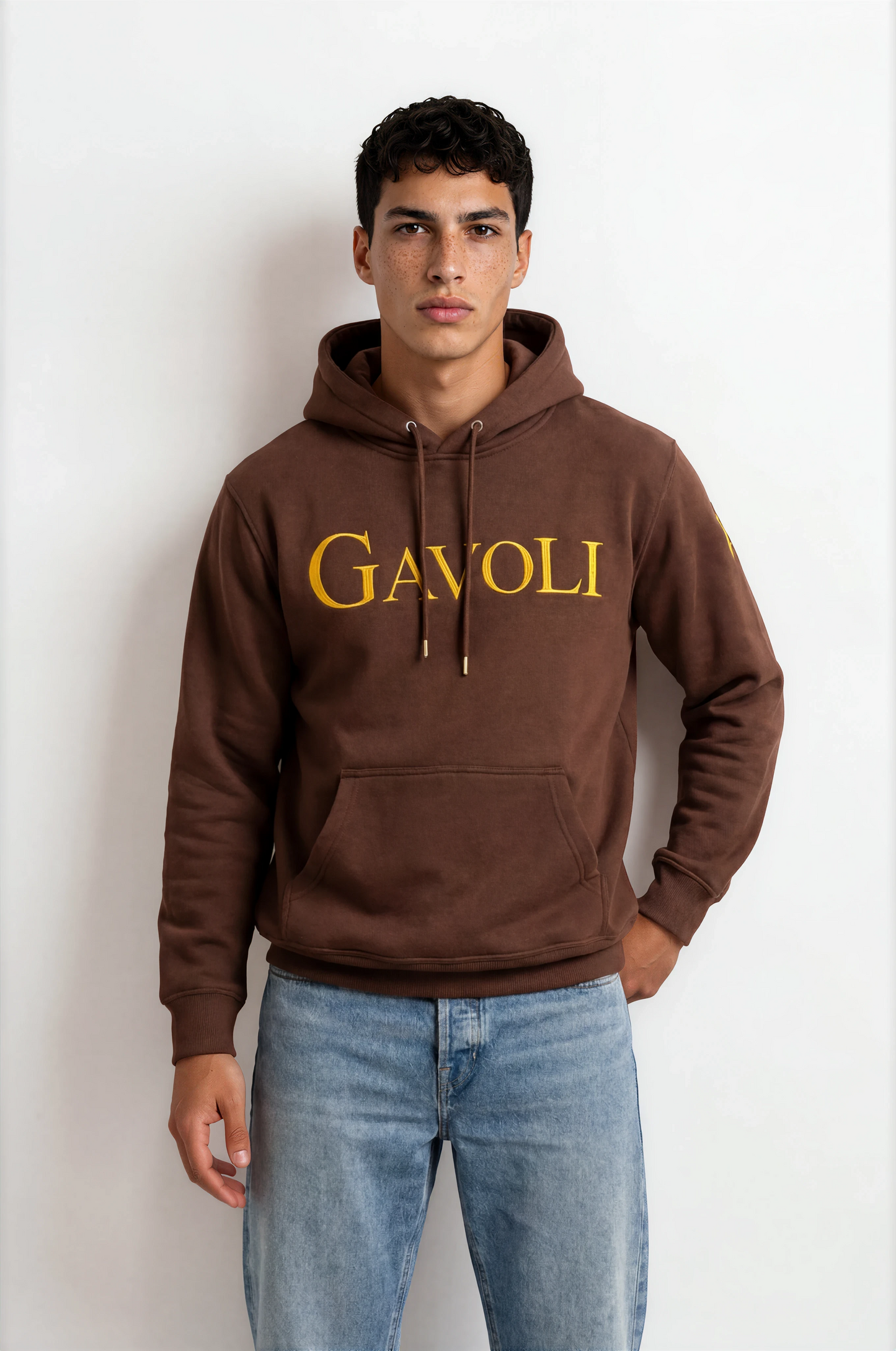 GAVOLI CLASSIC HOODIE DARK BROWN